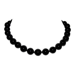 Black Onyx Medium Beaded Princess Necklace